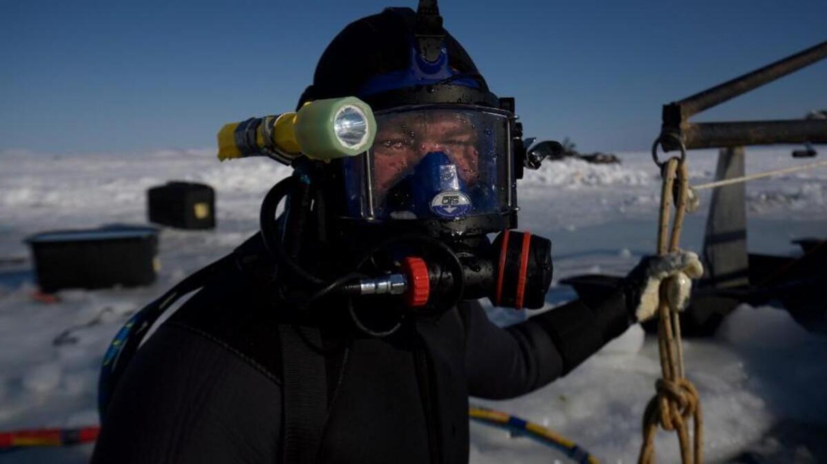 Zeke Tenhoff, ready to dive again, in the Season 7 premiere of “Bering Sea Gold” on Discovery.
