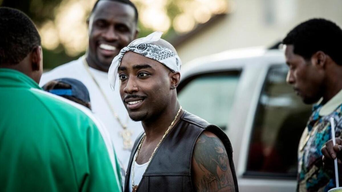 Marcc Rose as Tupac Shakur in the new USA series Unsolved: The Murders Of Tupac and The Notorious B.I.G.”