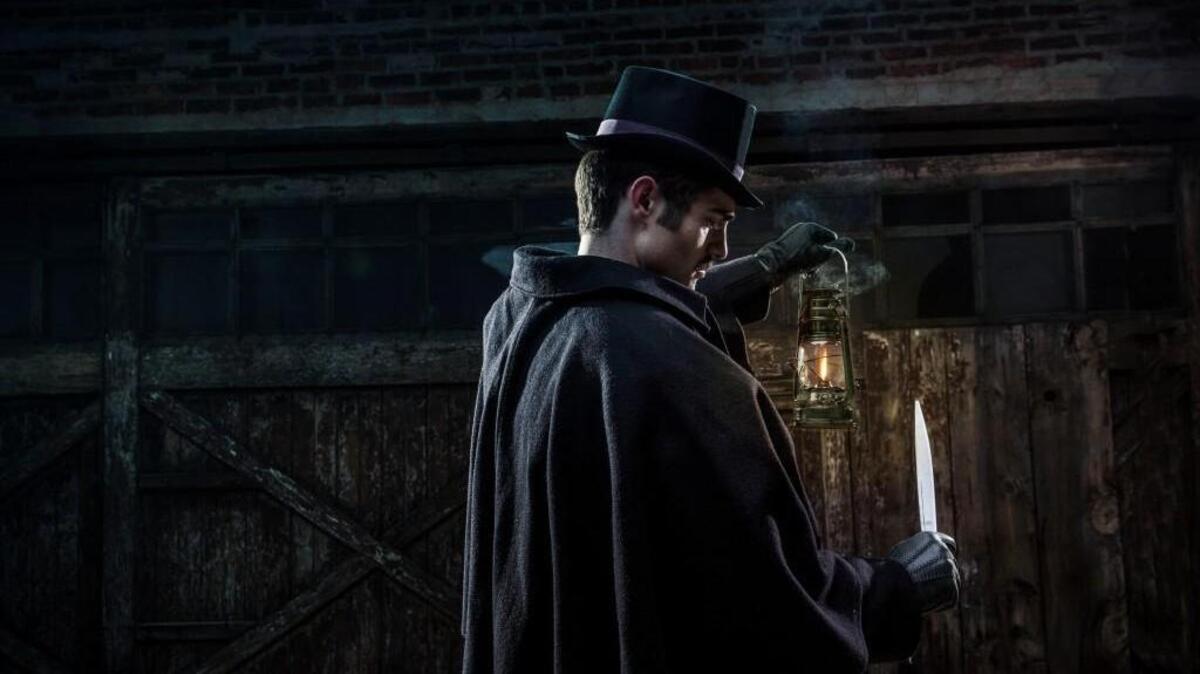 An actor portrays Jack the Ripper in the History Channel series “American Ripper.”