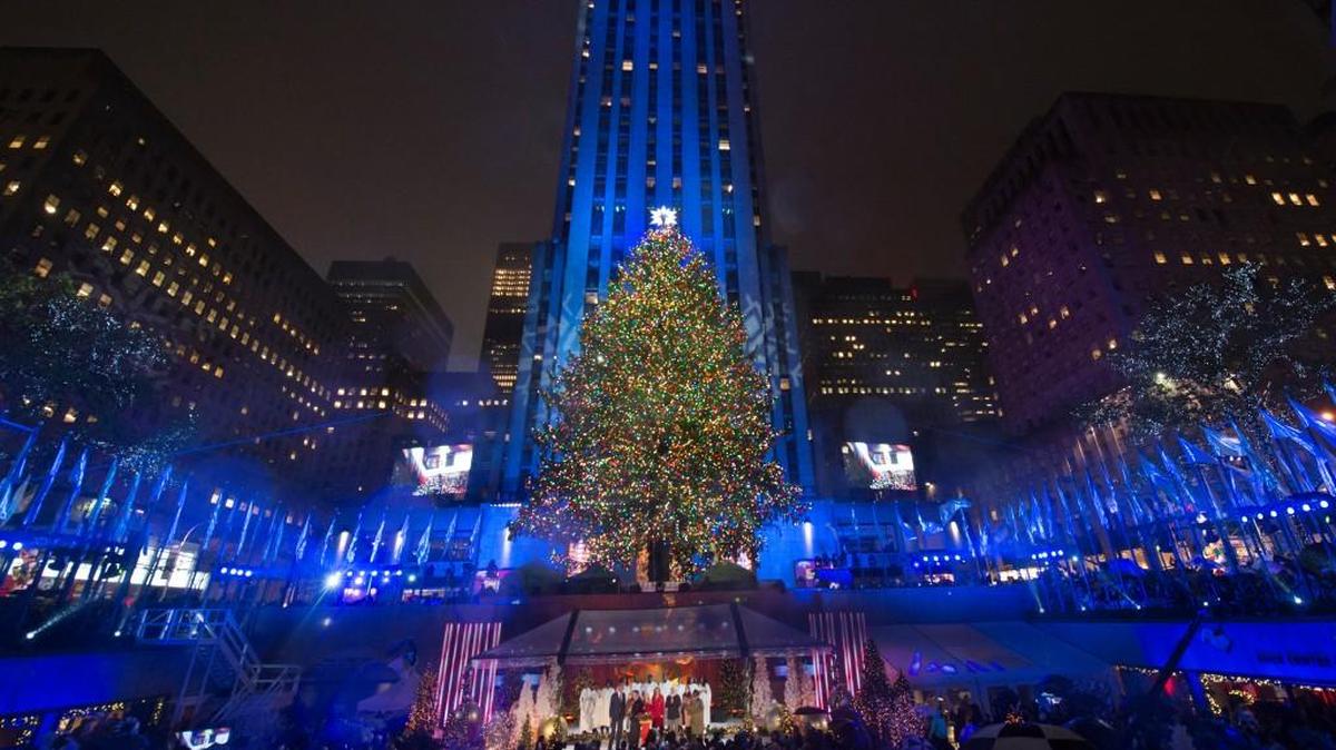 The annual tree-lighting is shown in NBC’s “Christmas in Rockefeller Center” special.