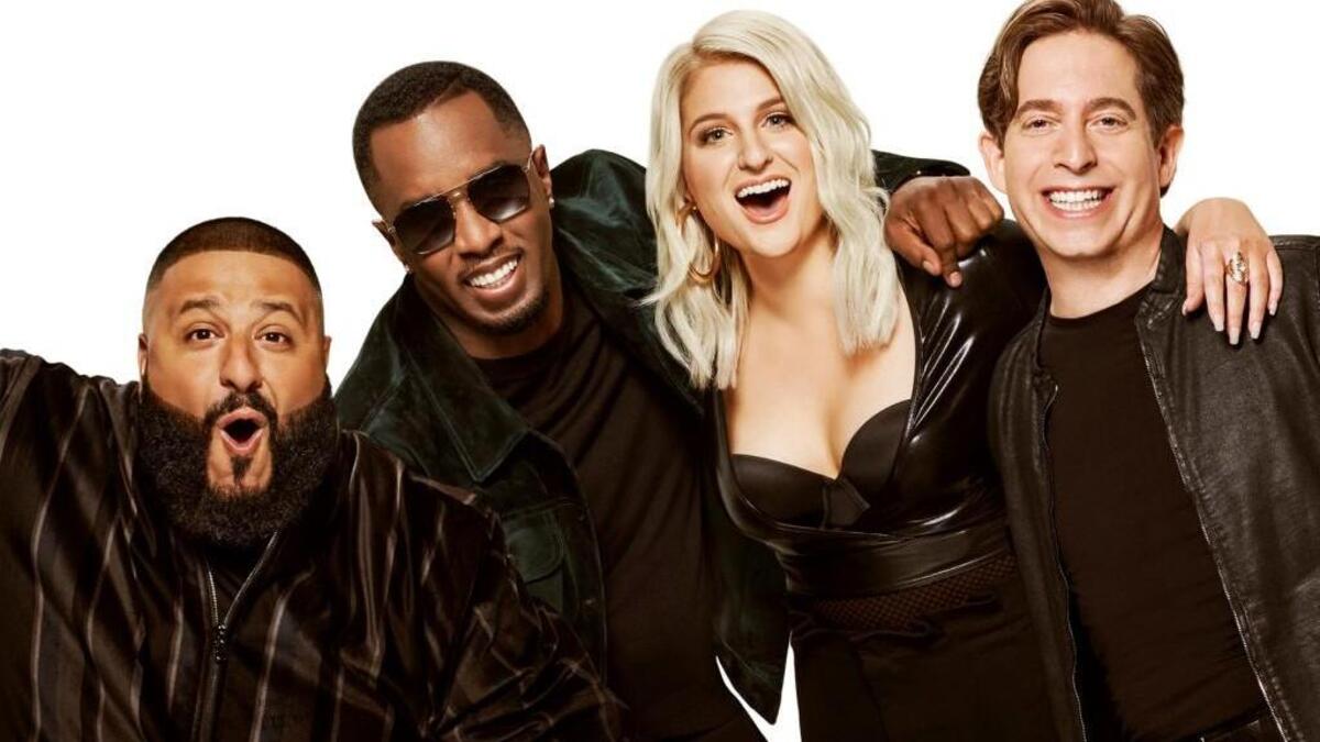 (L-R): “The Four” judges DJ Khaled, Sean Combs, Meghan Trainor and Charlie Walk.