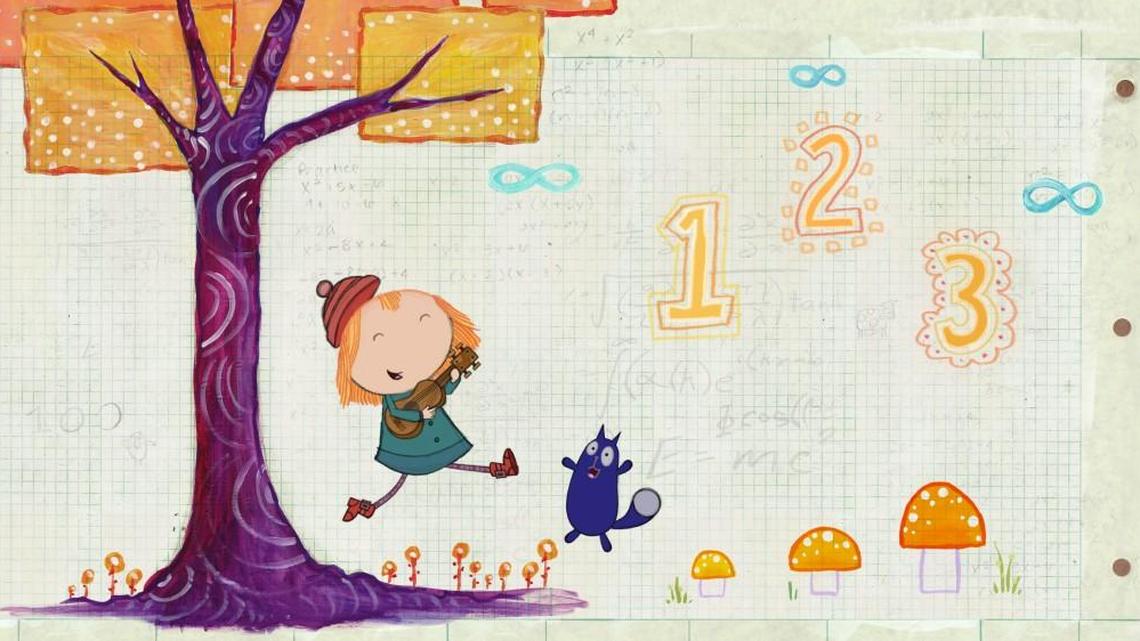 “Peg + Cat” is an animated preschool series that follows the spirited Peg (left) and her sidekick Cat (right) as they embark on adventures and learn foundational math concepts and skills.