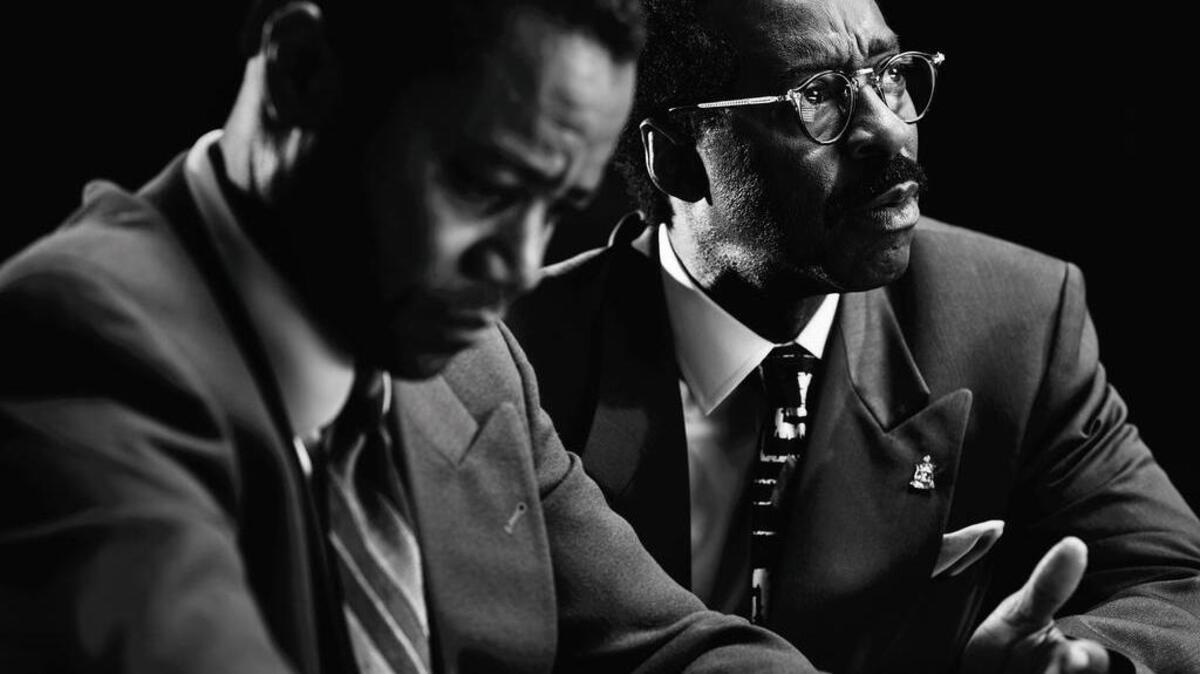 Cuba Gooding Jr. (left) as O.J. Simpson and Courtney B. Vance as Johnnie Cochran in “The People v. O.J. Simpson: American Crime Story.”
