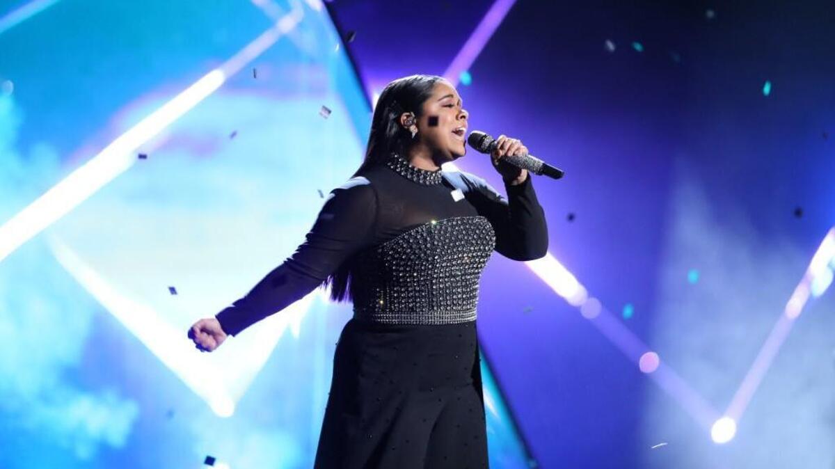 Brooke Simpson in a Dec. 4 performance of “Amazing Grace” on NBC’s “The Voice.”