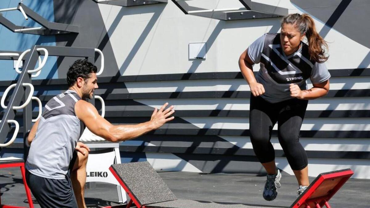Wesley Okerson, left, and Jasmine Loveless in NBC’s “Strong.”