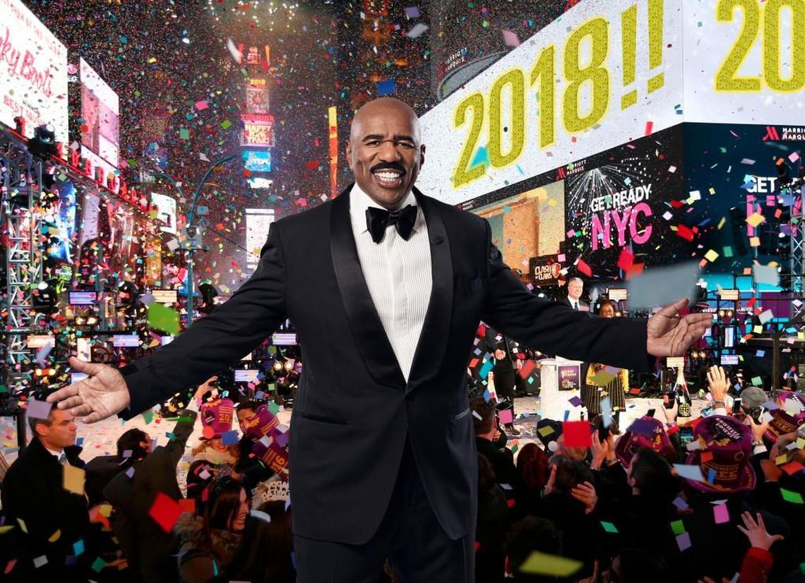 Steve Harvey hosts “New Year's Eve With Steve Harvey: Live From Times Square” on Fox.