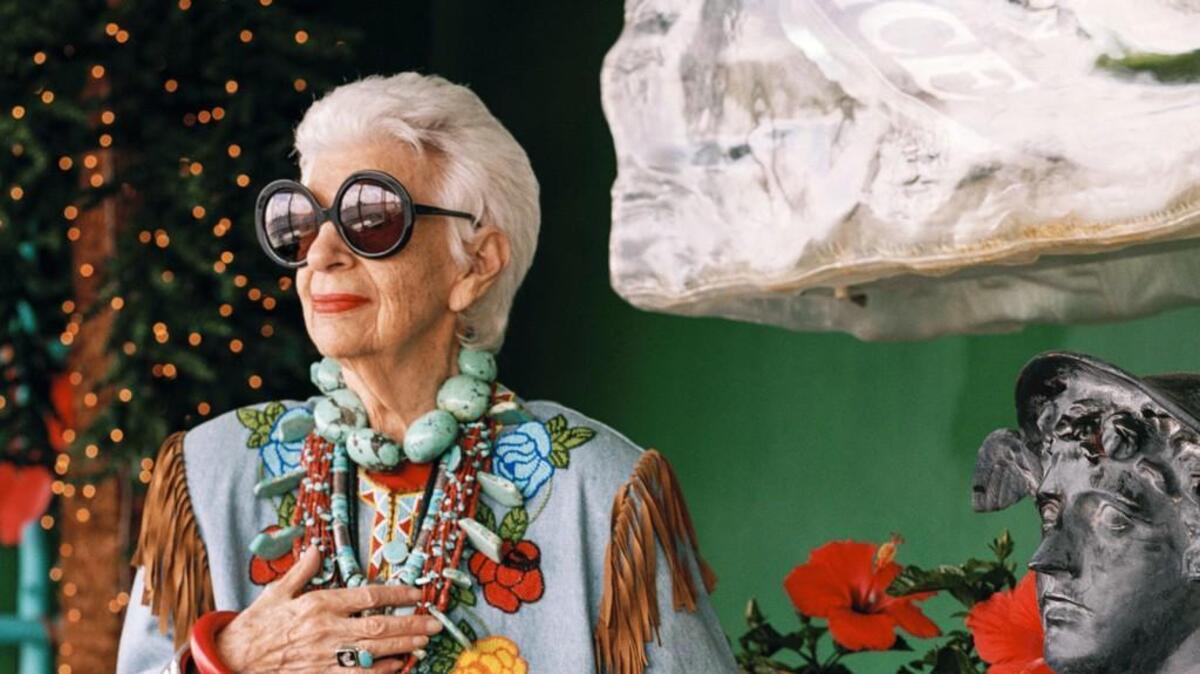 New York City fashion icon Iris Apfel.