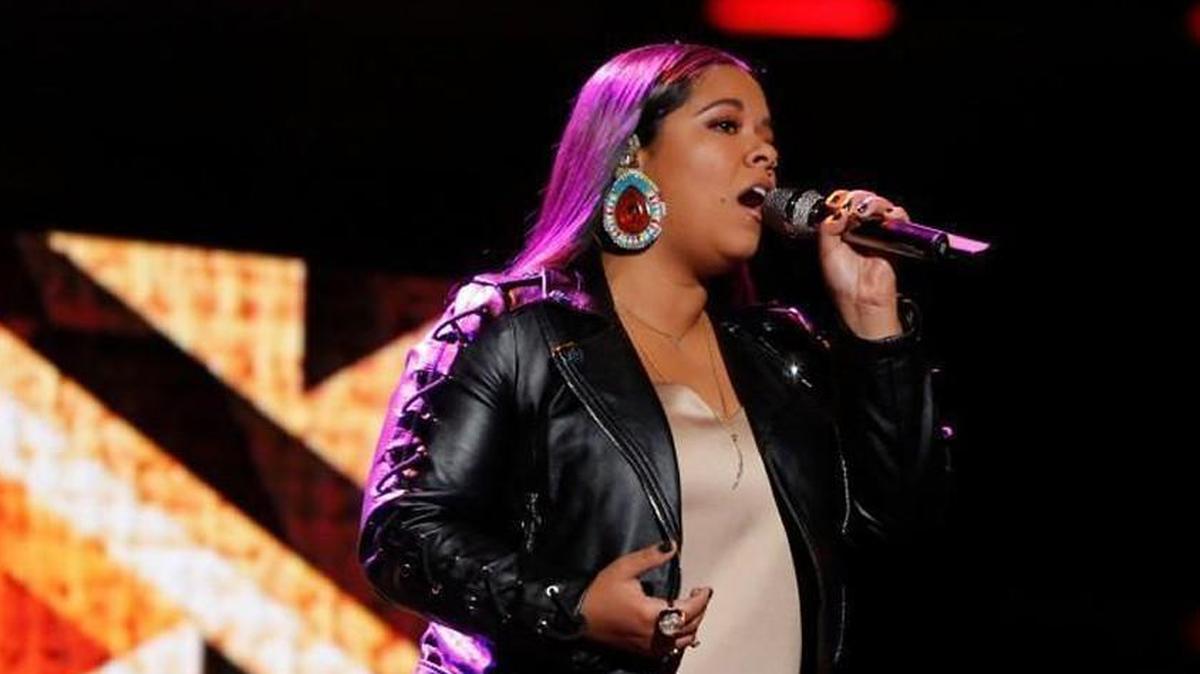 Brooke Simpson performs on the Nov. 27 episode of “The Voice” on NBC.