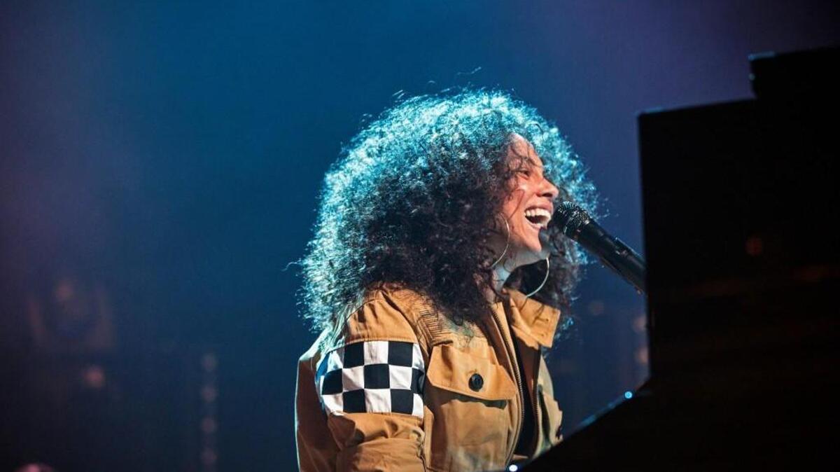 Alicia Keys performs in various locations around New York.