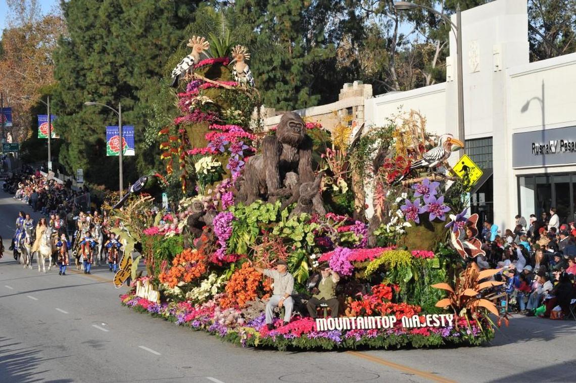 Tournament of Roses Parade "Mountiantop Majesty" float in 2015.