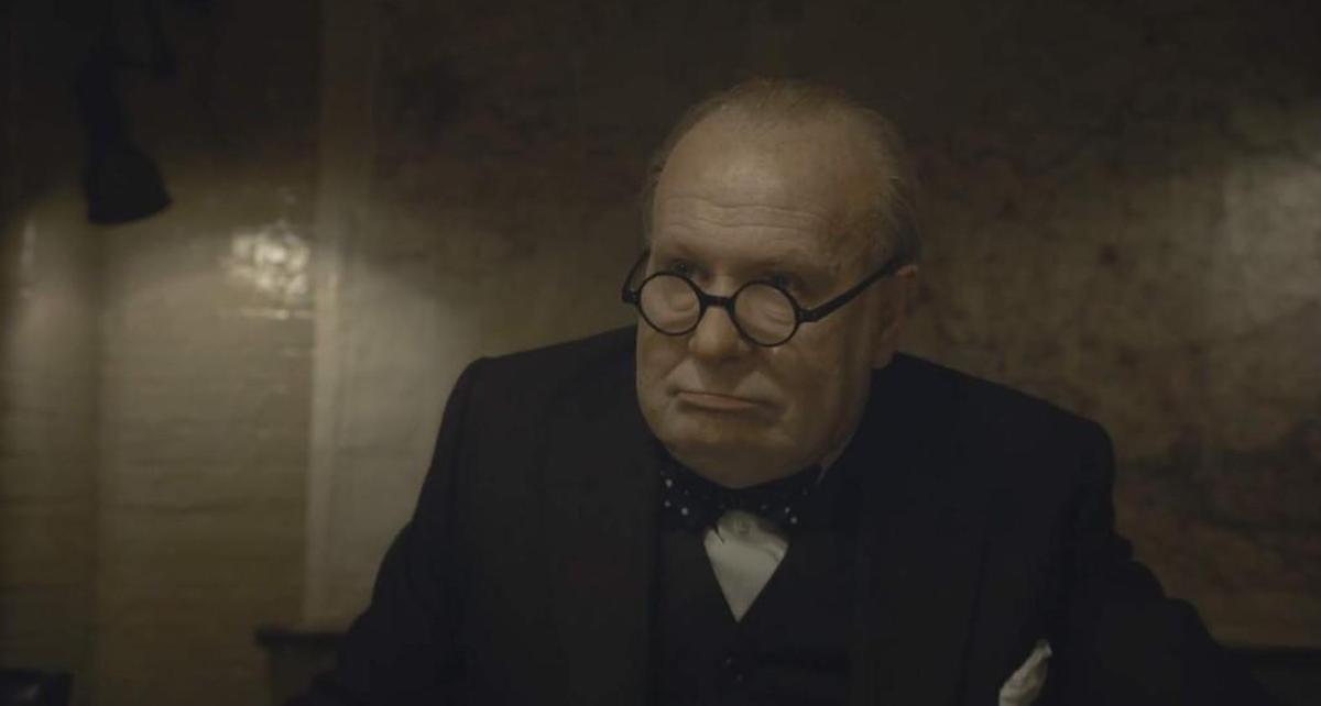 Gary Oldman in “The Darkest Hour.”