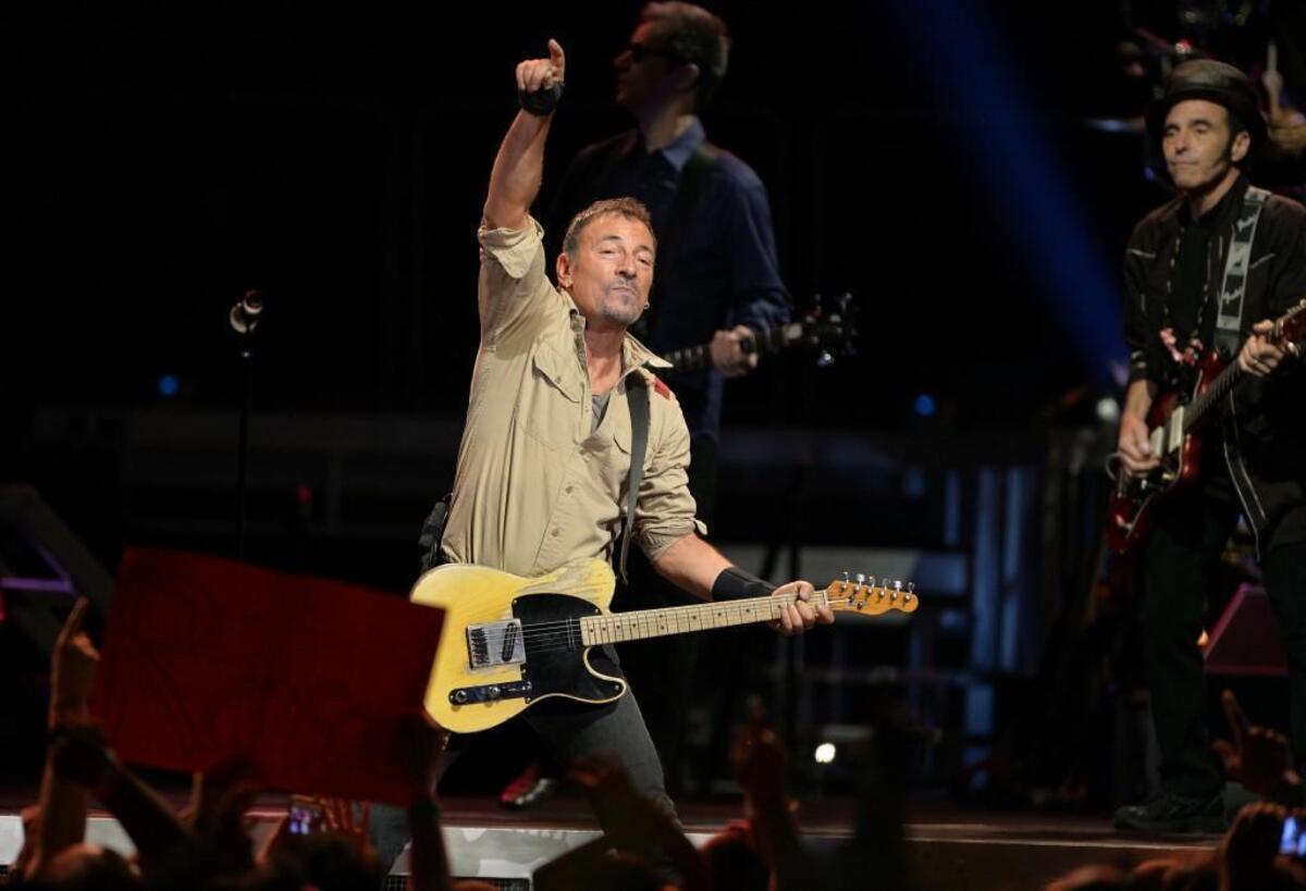 Bruce Springsteen in concert in Raleigh in 2014. 