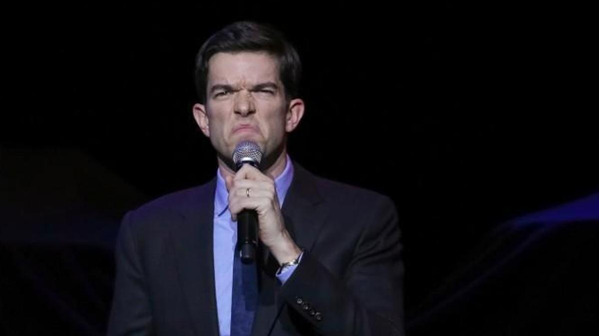 Comedian John Mulaney performs on stage at DPAC Jan. 26th.