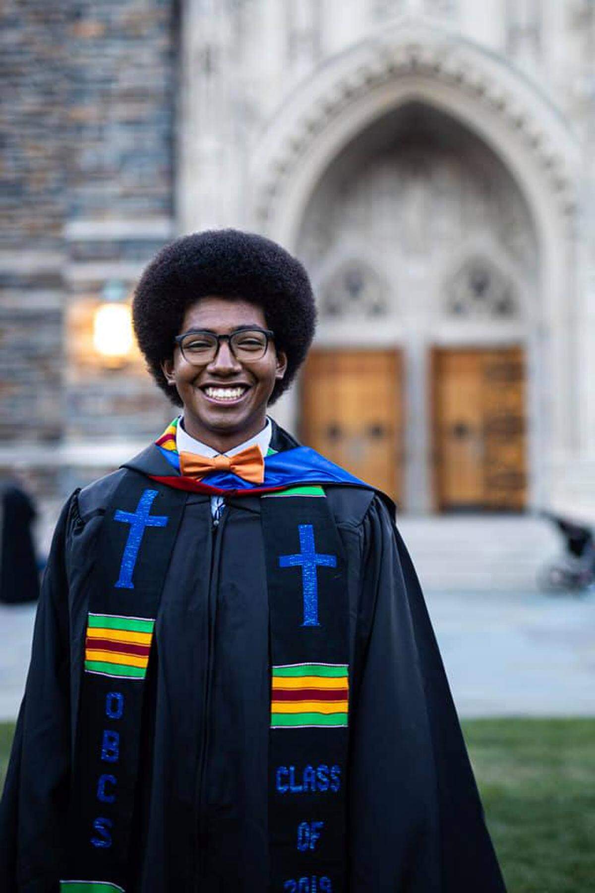 Xavier Yardley Adams, a graduate student at Duke University, fears further racial profiling can result from wearing face masks.