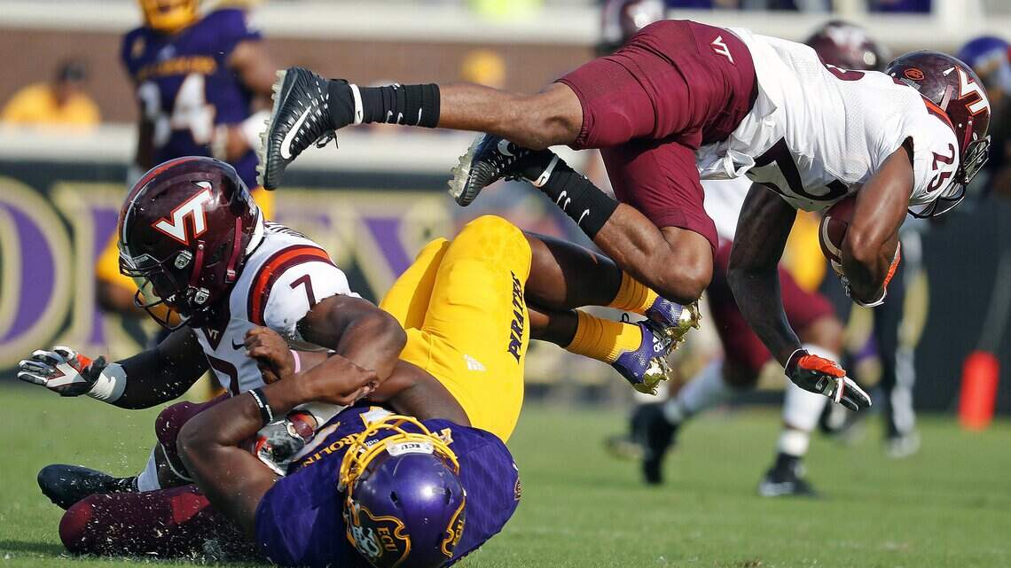 Former Knightdale fullback Nate Harvey returns to face NC State as a defensive force for ECU