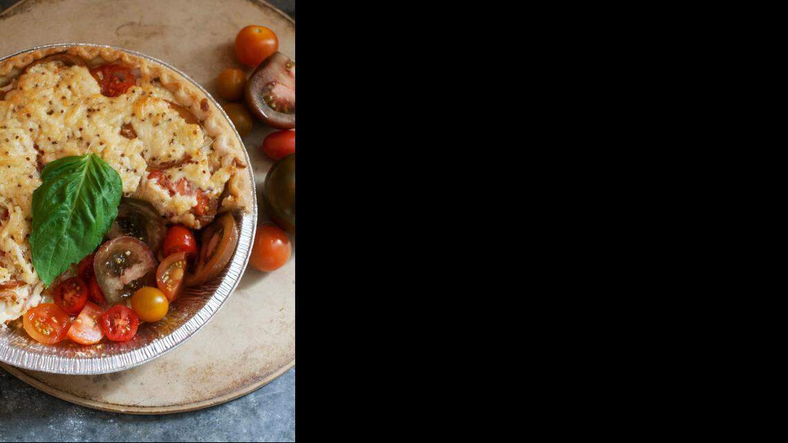 Food American Table Tomato Pie