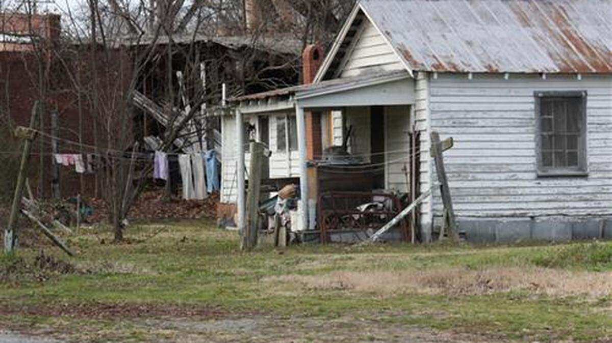 A ramshackle home in North Carolina. (Photo courtesy of N.C. Poverty Research Fund)