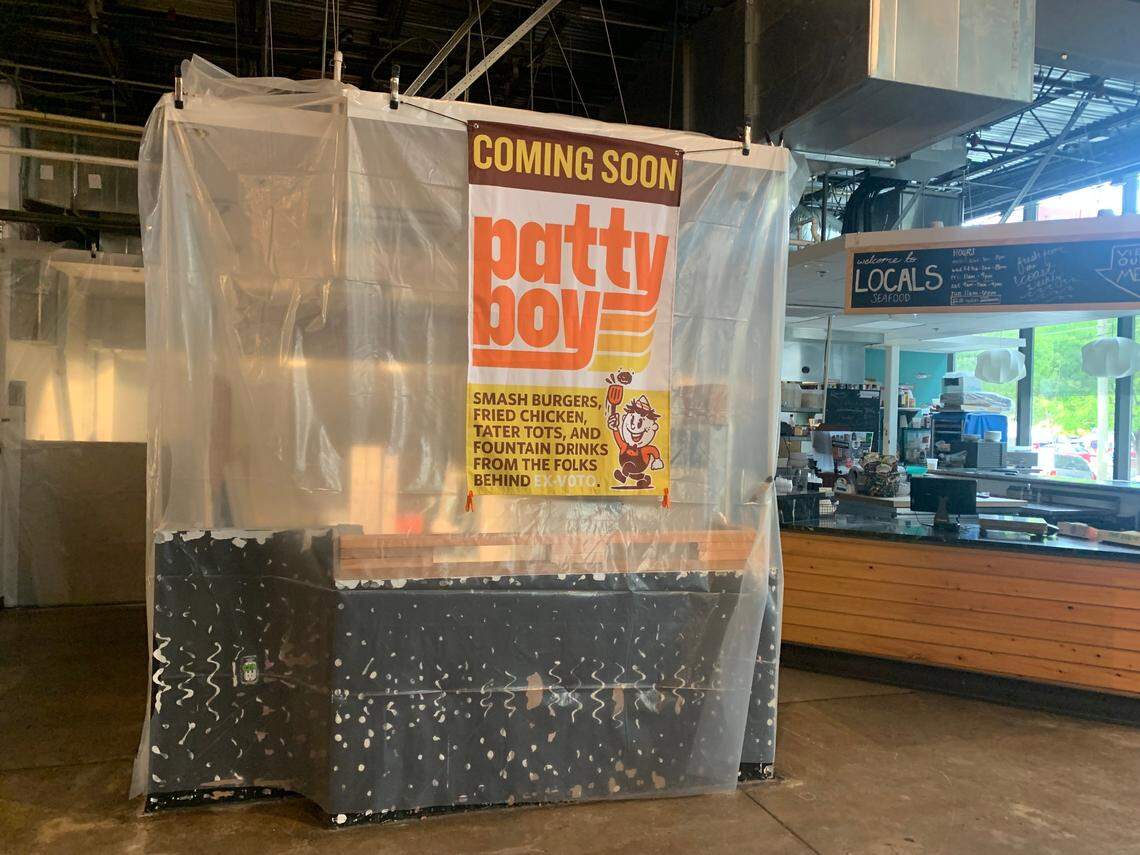 The lone vacancy at the Durham Food Hall will be filled by Patty Boy, a new smashburger concept from Ex-Voto.