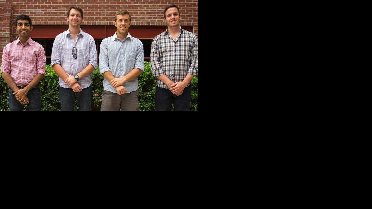 The founders of Undercover Colors, left to right: Ankesh Madan, Stephen Gray, Tyler Confrey-Maloney, Tasso von Windheim. 
