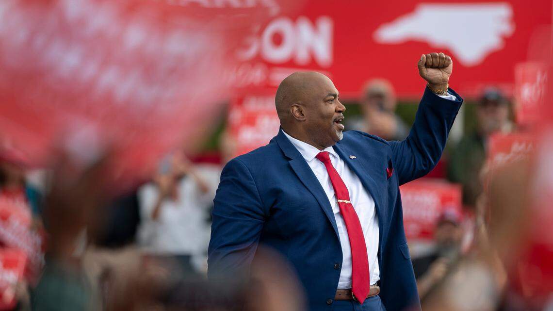 A viral moment helped make Mark Robinson, NC factory worker, into a polarizing GOP star 