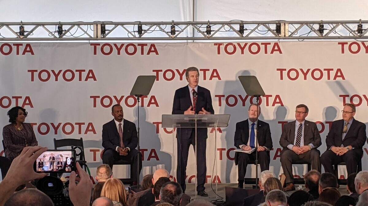 North Carolina Gov. Roy Cooper helped announce that Toyota will open a multi-billion dollar battery plant with at least 1,750 employees in Liberty, NC, at the Greensboro-Randolph Megasite.
