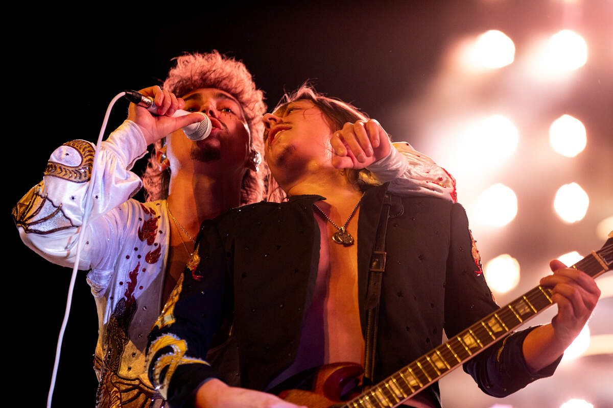 Greta Van Fleet in concert at Raleigh, N.C.’s PNC Arena with Houndmouth, Monday night, March 13, 2023.