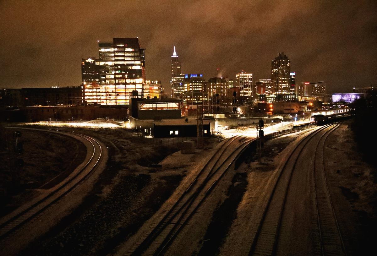 There is a small dusting of snow over Raleigh before daybreak on Thursday, Jan. 28, 2021.