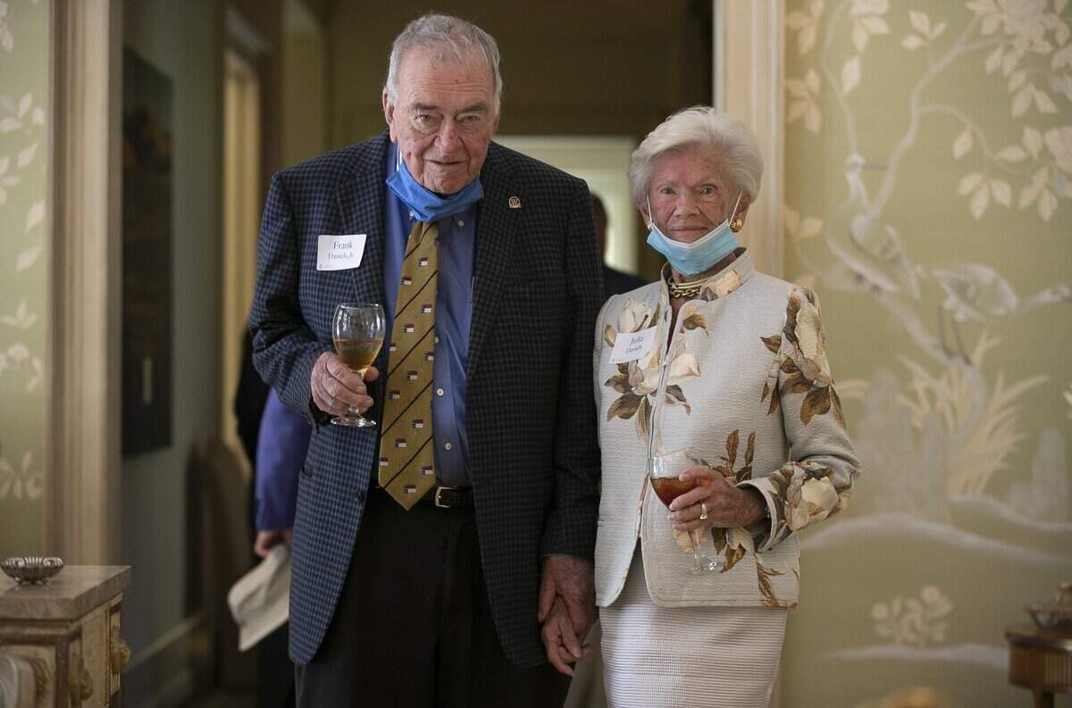 Frank Daniels Jr. and Julia Daniels on Sept. 22, 2020, in Raleigh.