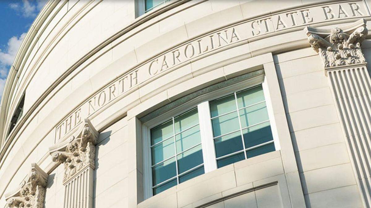 The North Carolina State Bar building.