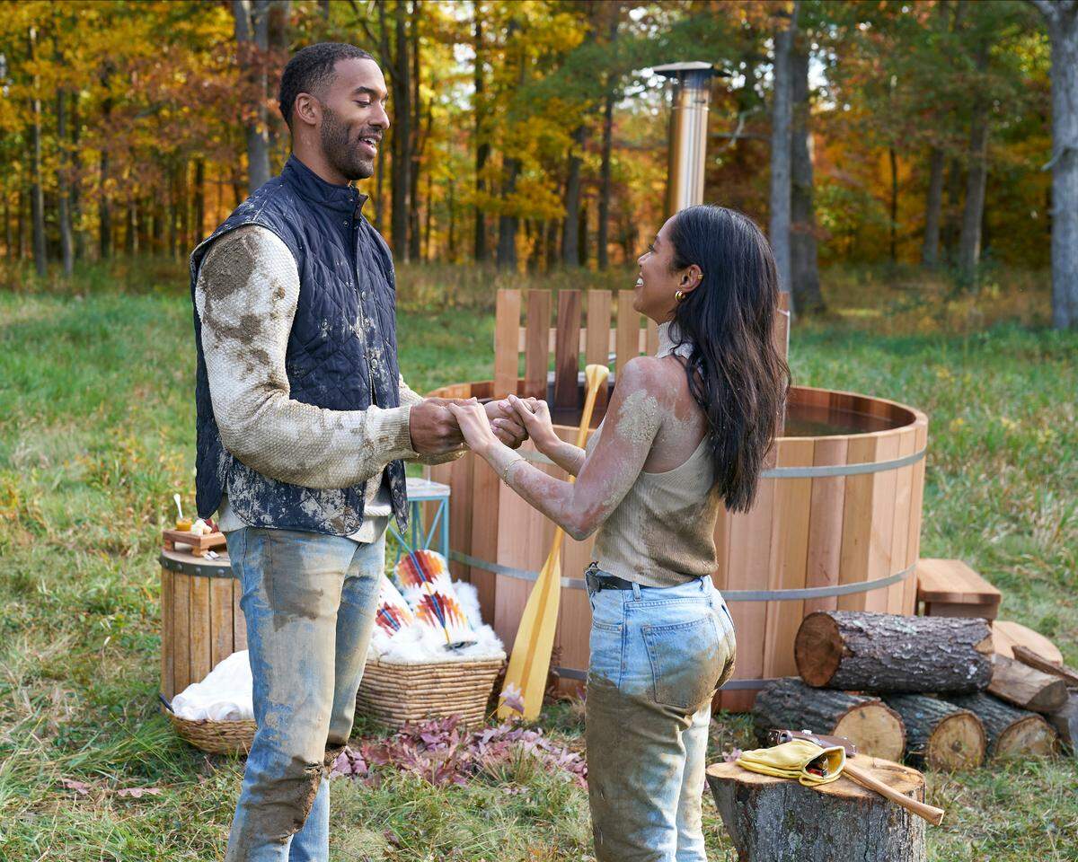 Raleigh native Matt James and Bri Springs in the Jan. 11, 2021, episode of “The Bachelor” on ABC.