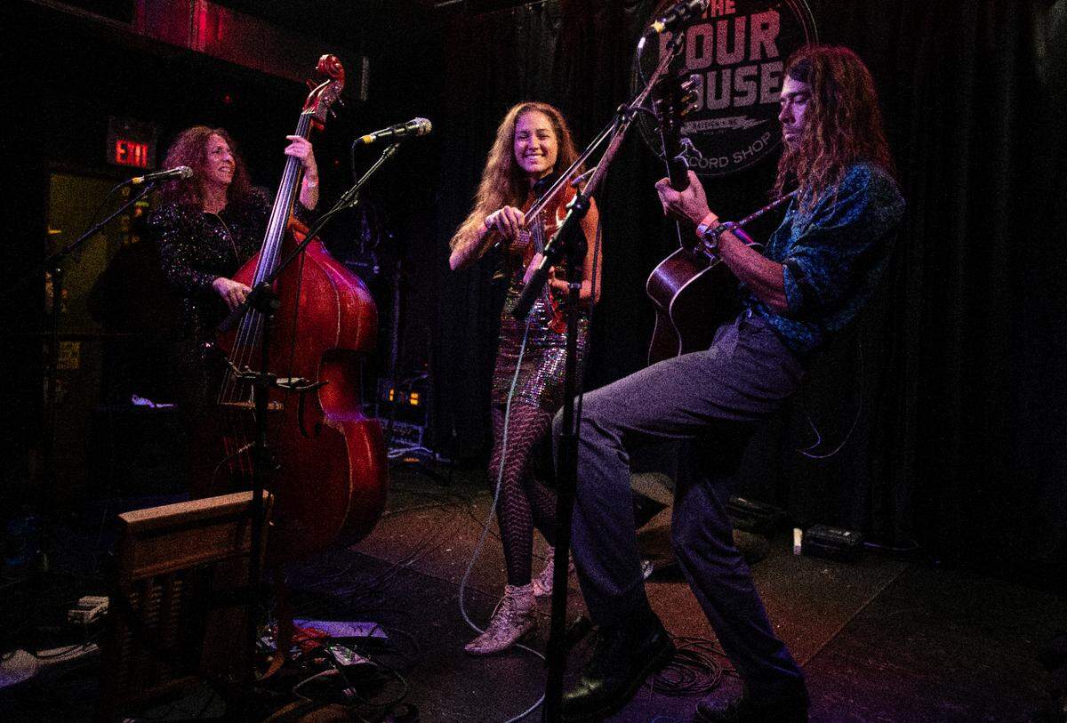 The Sweet Lillies perform at The Pour House during IBMA’s Bluegrass Ramble in downtown Raleigh, N.C. Tuesday evening, Sept. 28, 2021.