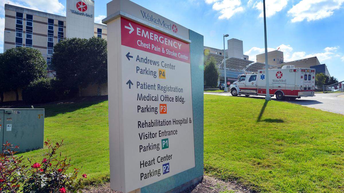 An ambulance arrives at the Emergency Room at WakeMed off of New Bern Avenue in 2013. State regulators have granted WakeMed conditional approval to build an acute care hospital in Garner and a mental health hospital in Knightdale.