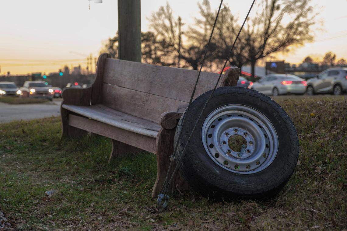 “Discarded Church Pew”
