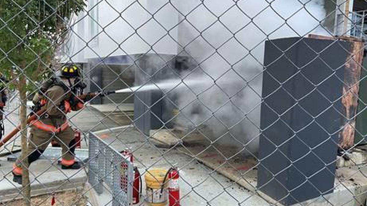 An electrical transformer caught fire in Durham Wednesday evening.