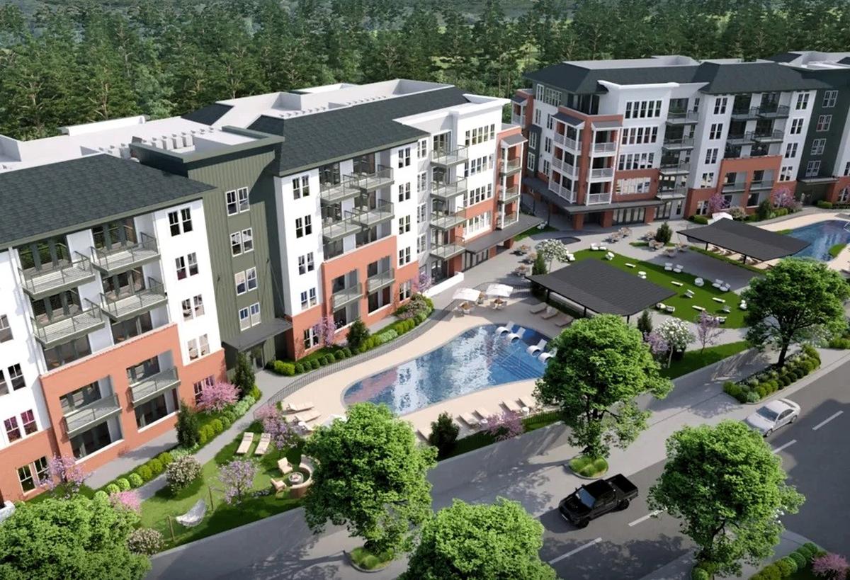 Over 600 for-sale condos will comprise most of the housing at South Creek, a 43-acre mixed-use development on U.S. 15-501 across from Southern Village in Chapel Hill.