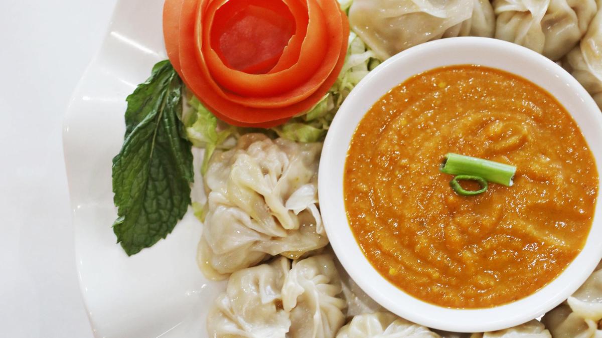 Himalayan Grill & Bar in Cary makes their own house-made version of momo - filled with your choice of chicken, paneer or mixed vegetables, and served with a spicy achaar dipping sauce.