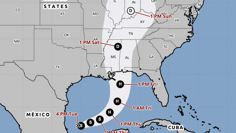 A storm forming in the Gulf of Mexico could dump rain on parts of NC