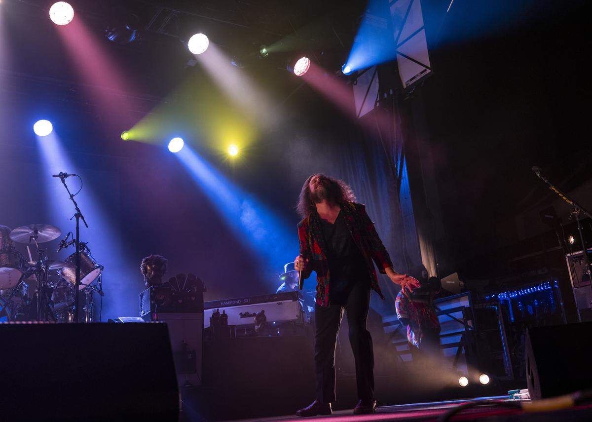 My Morning Jacket performs at City Plaza during Day 2 of the 15th annual Hopscotch Music Festival in downtown Raleigh on Friday, Sept. 5, 2025.