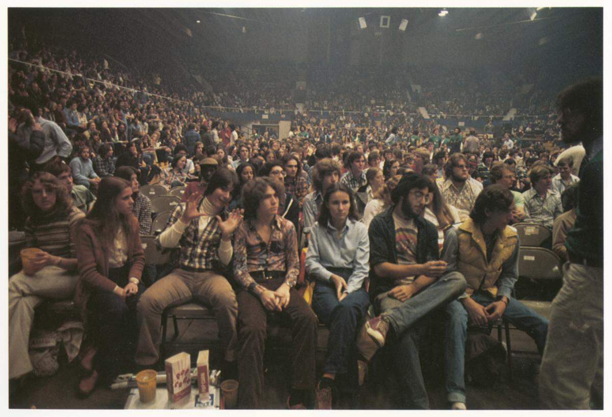Fans packed Cameron Indoor Stadium for The Grateful Dead in April of 1978, thought to be the first time anyone camped out overnight for tickets at the Duke University venue more famous for Blue Devils basketball.