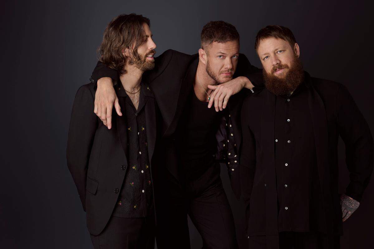 Imagine Dragons members, from left, Daniel Wayne Sermon, Dan Reynolds and Ben McKee.