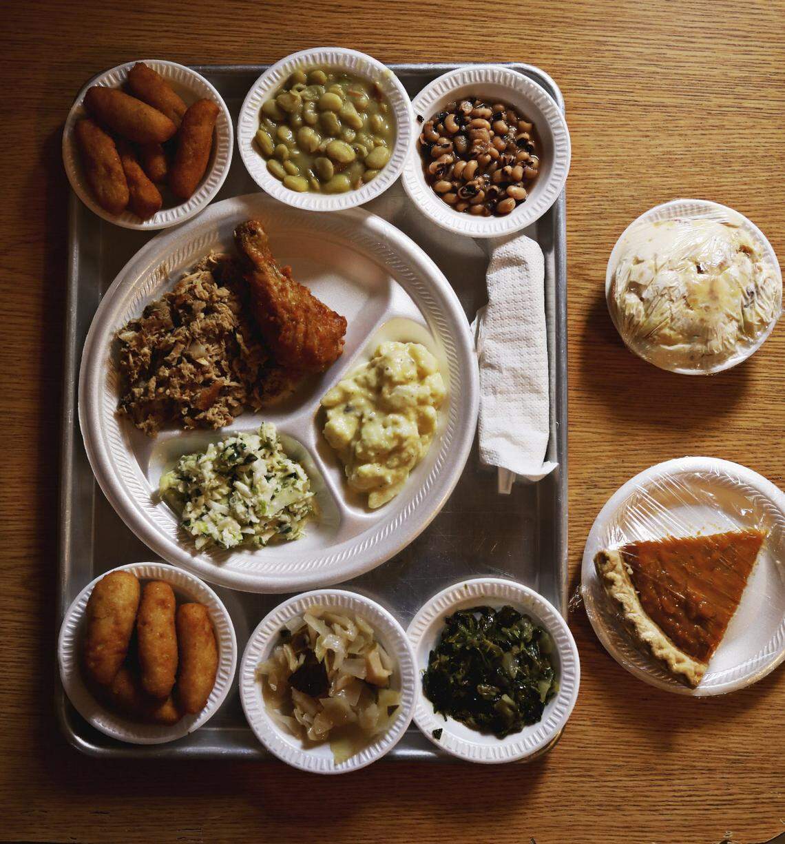 Steve and Gerri Grady have run Grady’s Barbecue since 1986 in Dudley, NC. While Steve handles the barbecue, Gerri takes care of the side dishes that are often adapted from family recipes.