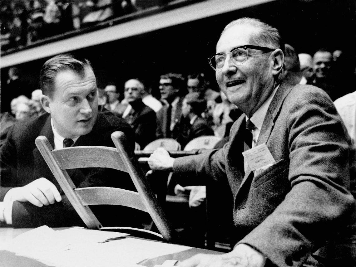 Everette Case and Vic Bubas, March 5, 1965