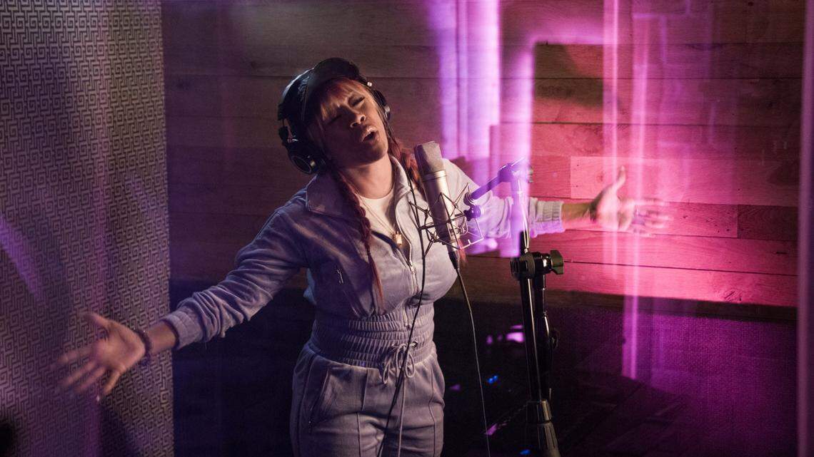 Keyshia Cole plays herself in the Lifetime biopic movie “Keyshia Cole: This is My Story.”