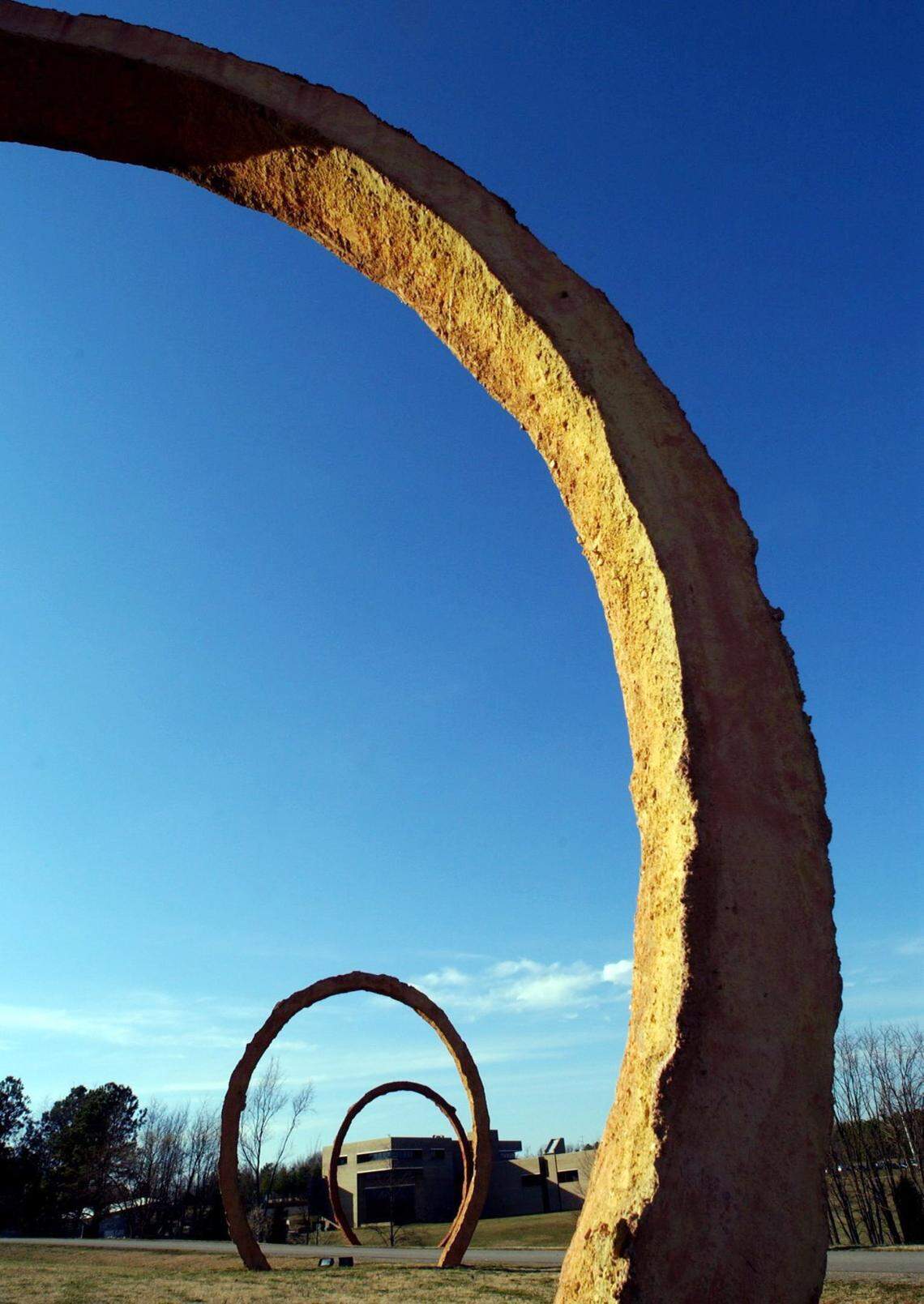 Art meets nature at the Ann and Jim Goodnight Museum Park at the N.C. Museum of Art, featuring outdoor installations so you can still get your art on with plenty of space to spread out. While the art museum is closed, stroll by the iconic trio of Gyre rings.
