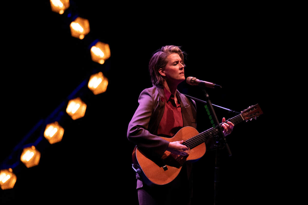 Brandi Carlile plays a special solo concert at DPAC in Durham, N.C., Friday night, Oct. 7, 2022.