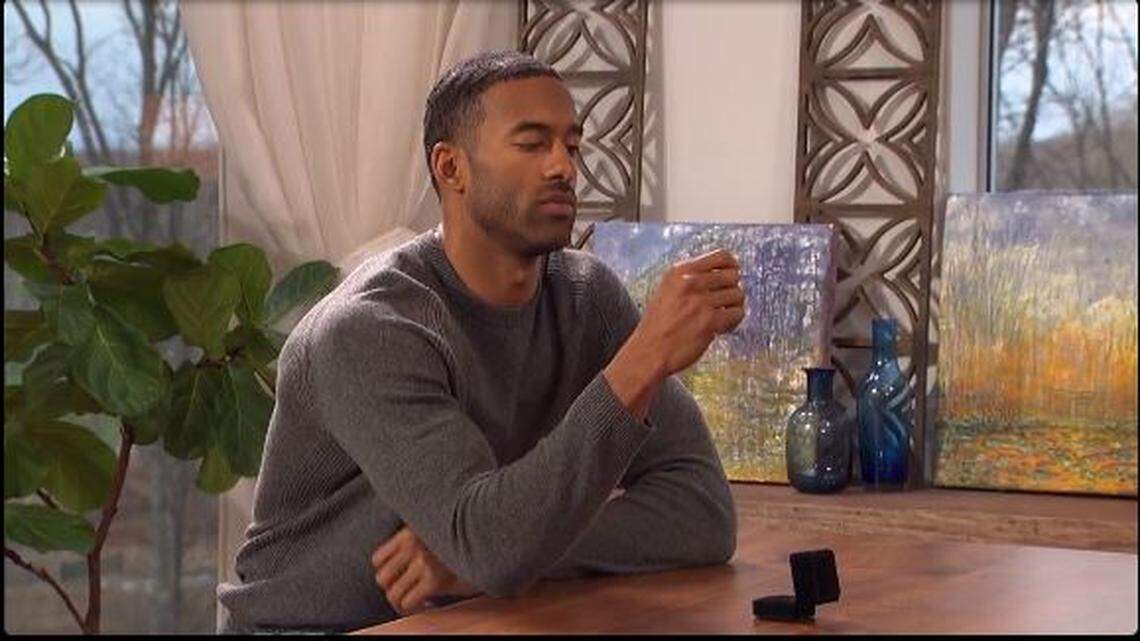 Raleigh native Matt James in the season finale of “The Bachelor,” airing March 15, 2021, on ABC.