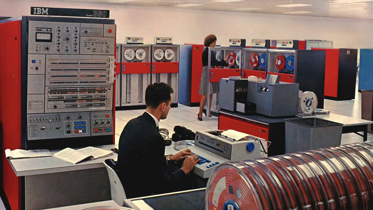 IBM’s System/360 Model 50 computer in 1964.
