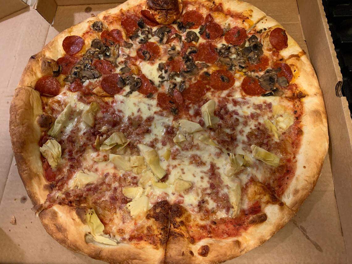 Vic’s Pizzeria is available for delivery on Uber Eats, Grubhub and DoorDash.