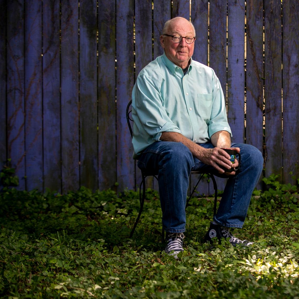 Bill Smith, the award winning chef from Crook’s Corner, photographed at his home on Friday, June 18, 2021 in Chapel Hill, N.C. Smith retired from Crook’s Corner in 2019.