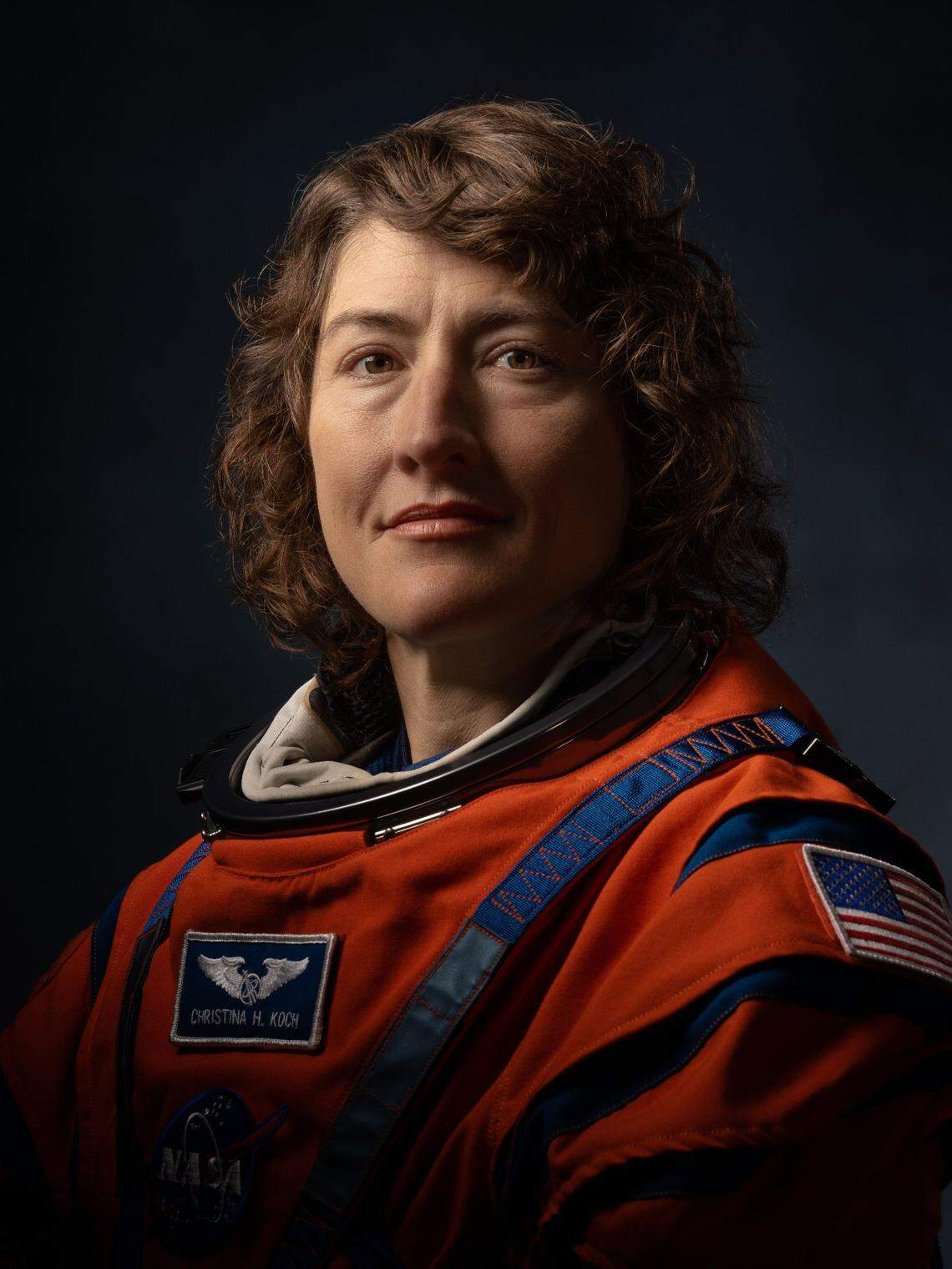 Christina Koch will be a mission specialist on the Artemis II mission to the moon in 2024. She took part in the first all-woman spacewalk in 2019. She grew up in Jacksonville, NC, and graduated from N.C. State University.